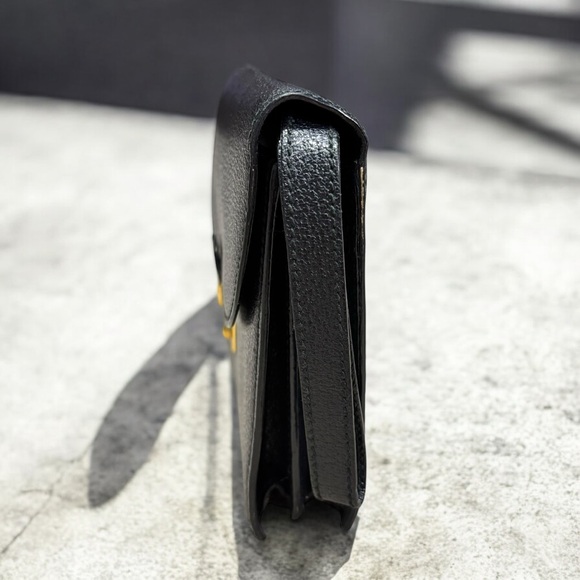 Vintage GUCCI Envelope Flip Lock Wristlet Clutch - Picture 10 of 12